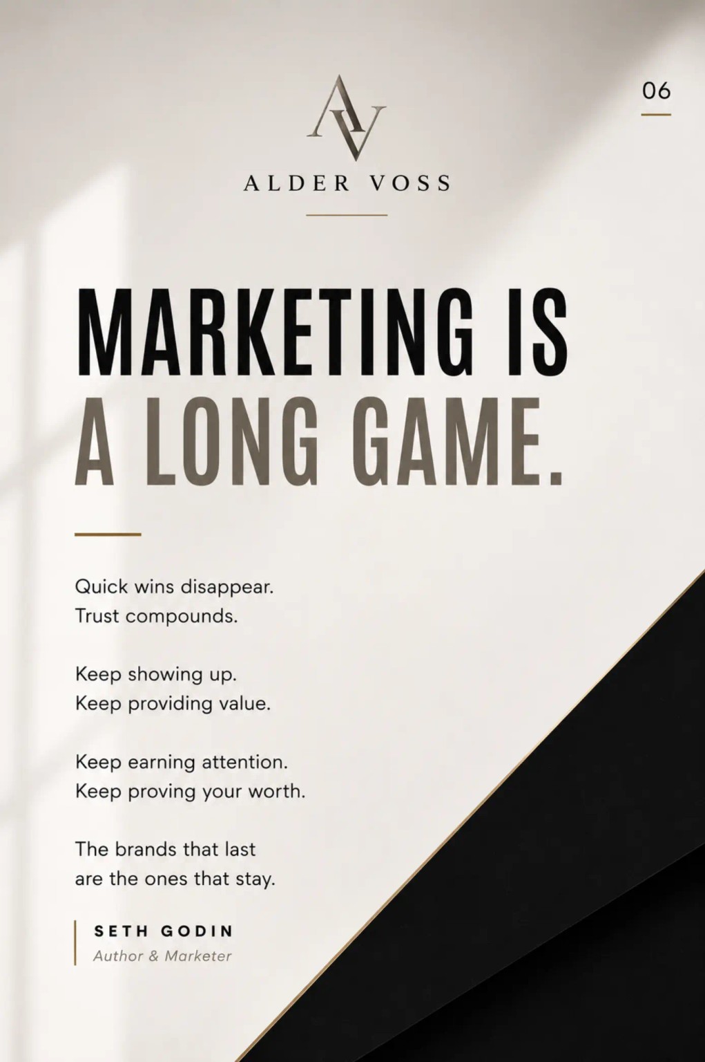 Marketing is a long game