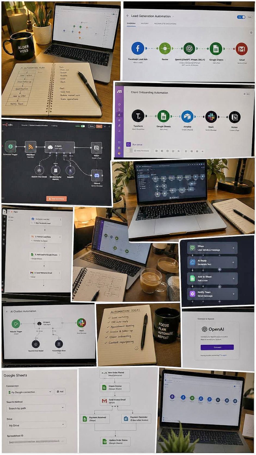 AI automation workflow sample work