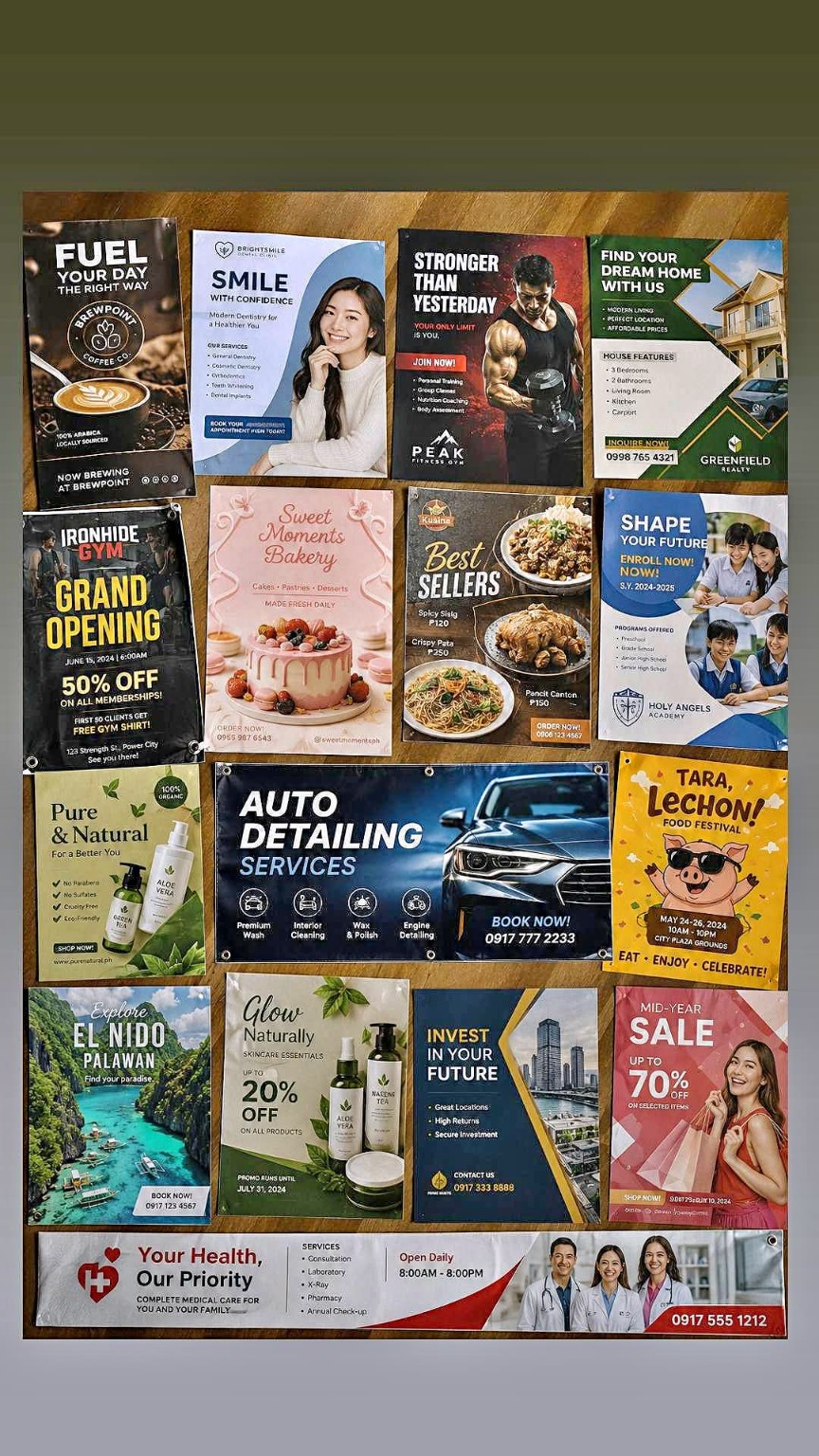 Graphic design sample work